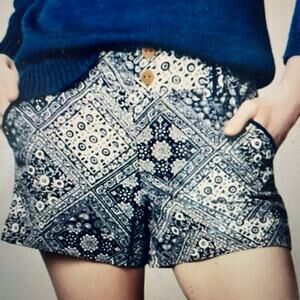 Cartonier Navy Patchwork Pattern  Shorts size 0
